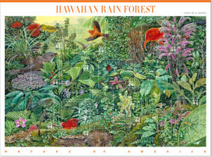 Hawaii Rain Forest stamps