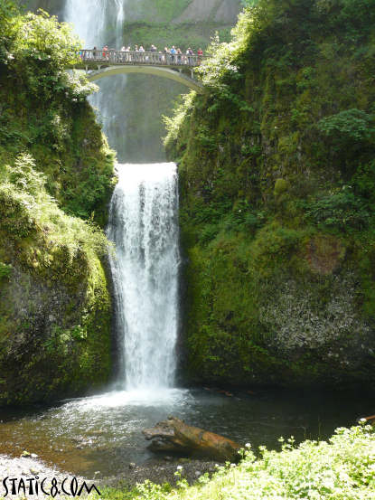 The lower waterfalls