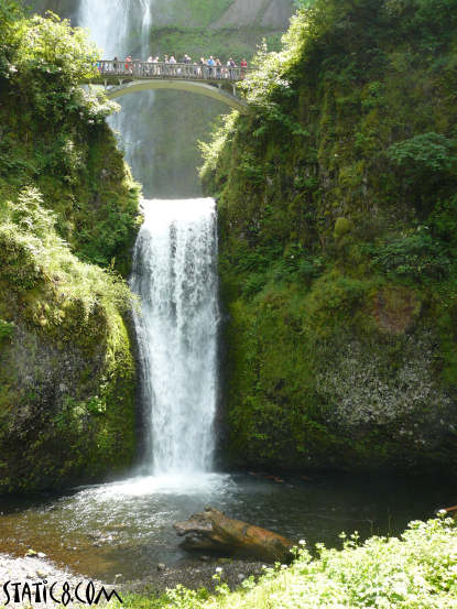 The lower waterfalls
