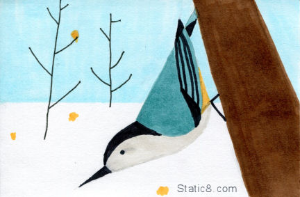 Charley Harper Nuthatch