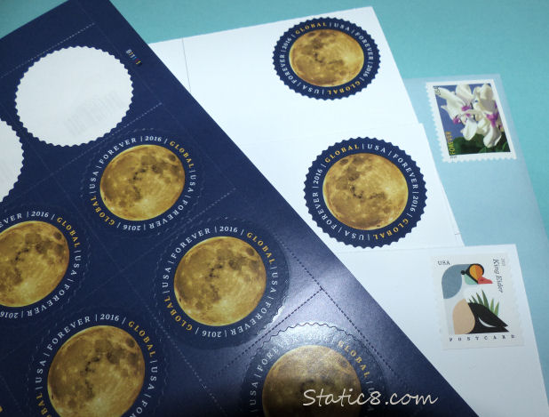 sending out the first Moon Global stamps today