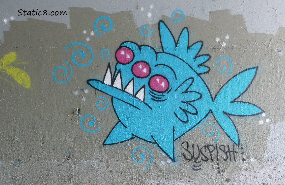 Suspish graffiti tag