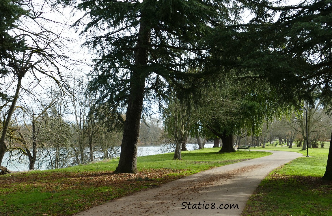 Ruth Bascom Riverbank path, just past the Rose Garden