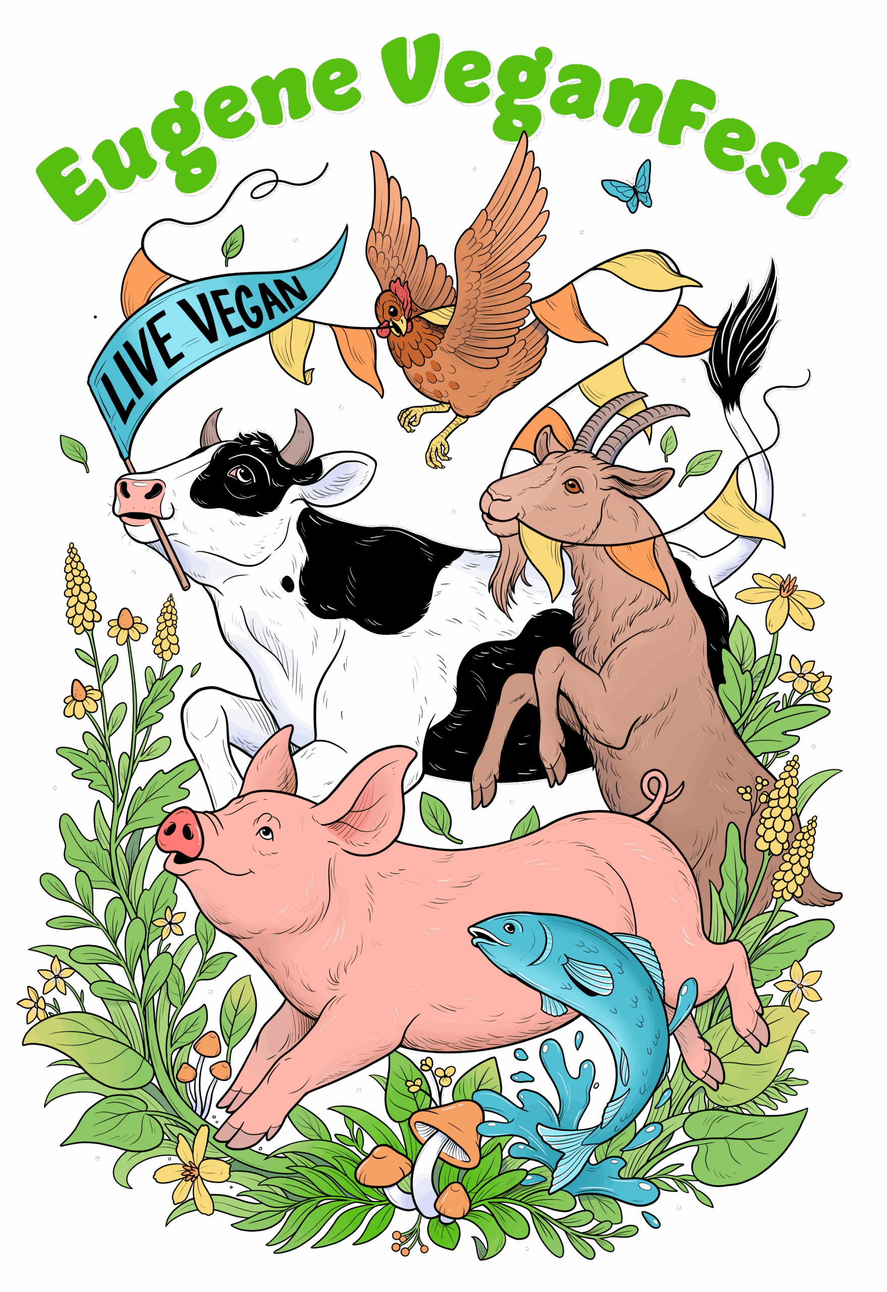 Eugene VeganFest poster