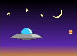 UFO Vector Drawing