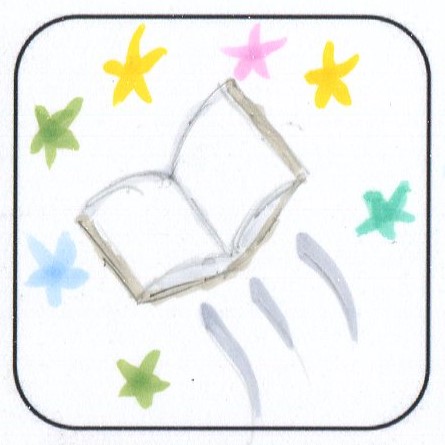August Daily Doodles illustration of an open book
