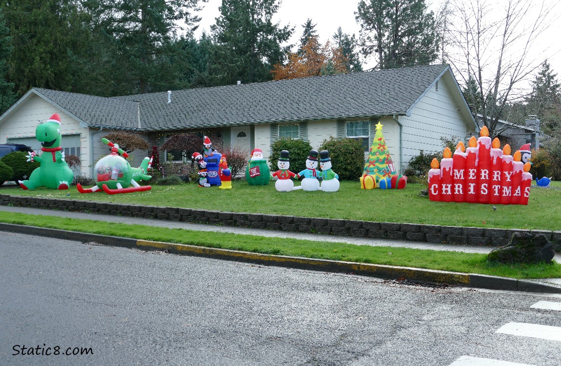Christmas blow up decorations