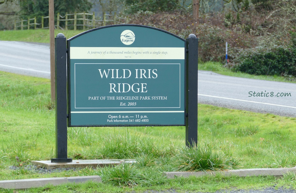 Wild Iris Ridge park sign