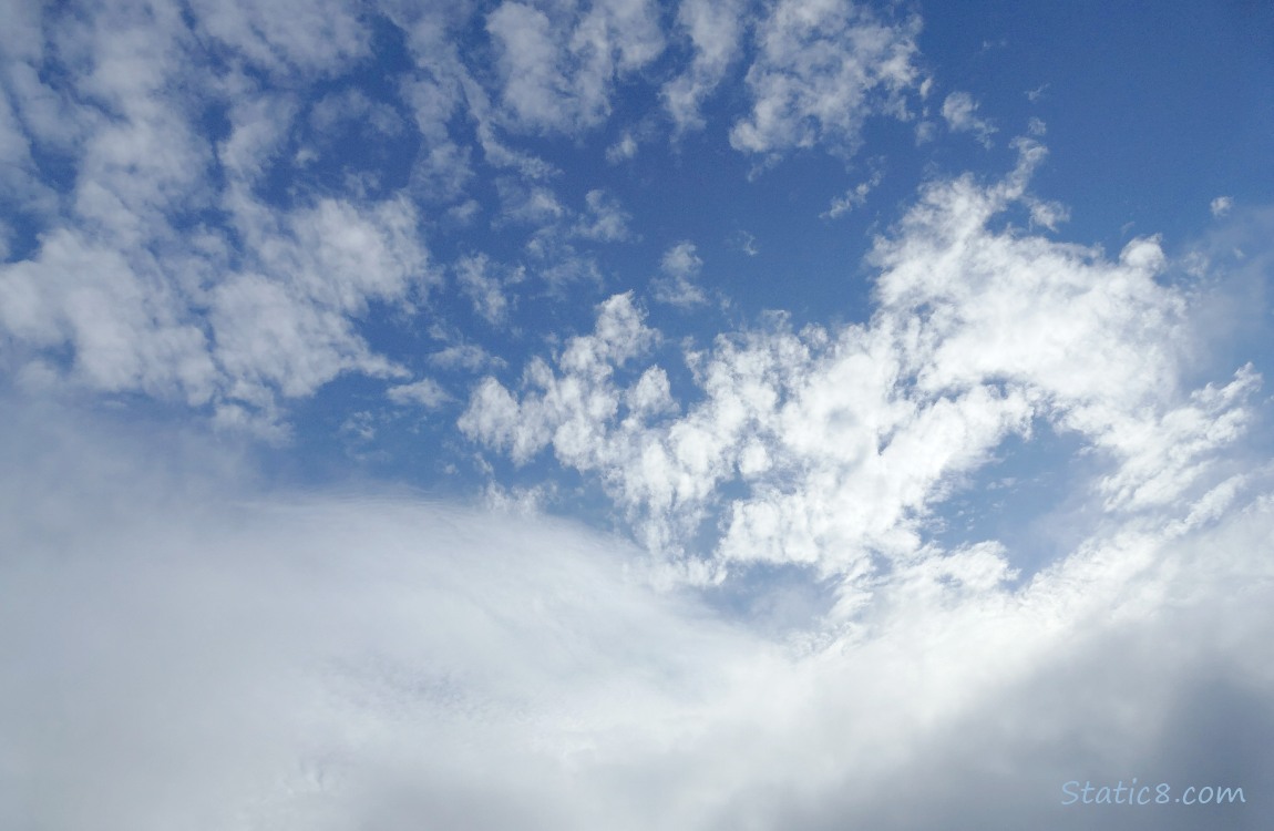 Clouds in a blue sky