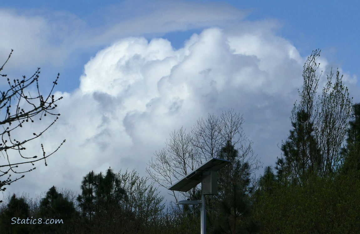 Clouds in a blue sky