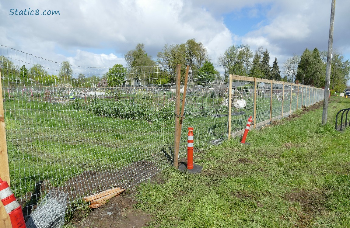 Fence around a garden